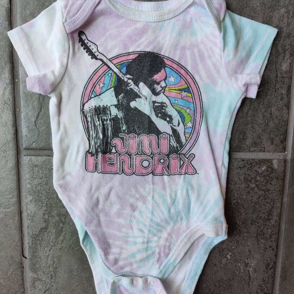 Jimi Hendrix Tie Dye Onesie